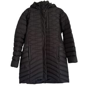 Duluth Trading Company Duck Down Large Hooded Puffer Quilted Jacket Coat